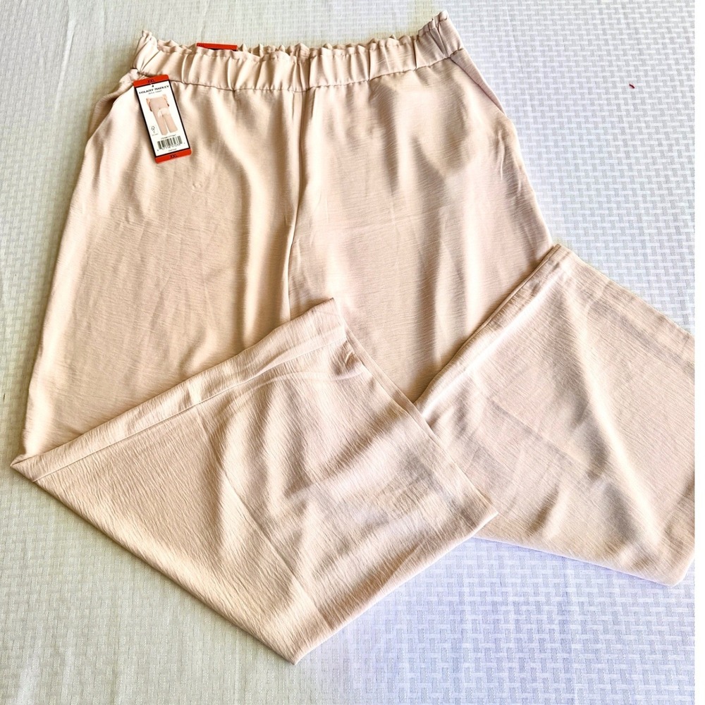 Hilary Radley Wide Leg High Rise Pants Oatmeal Beige XXL NWT D5540-E2901
